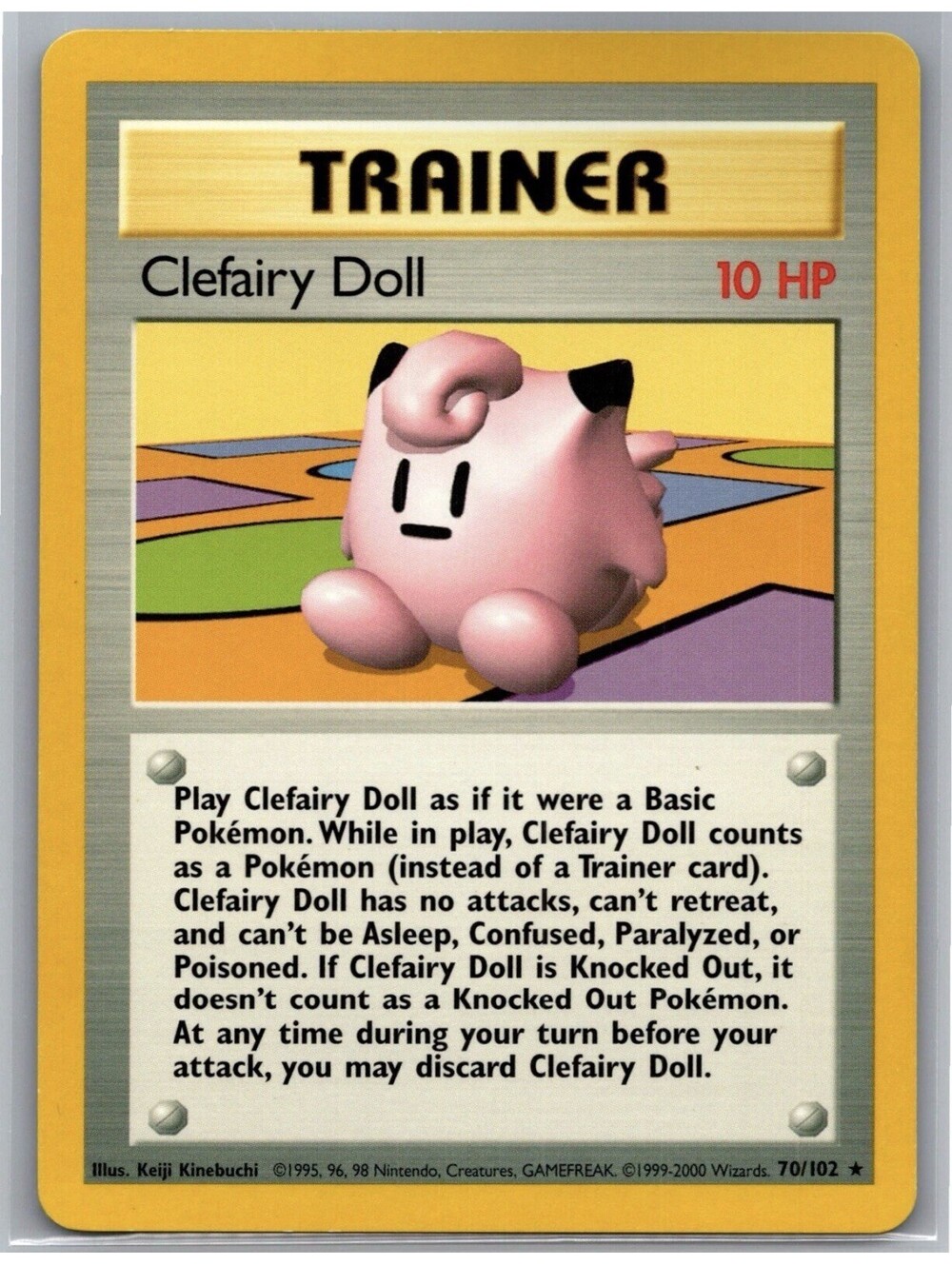 Clefairy Doll Trainer #70/102, Pokemon-Ultra Rare-Shadowless